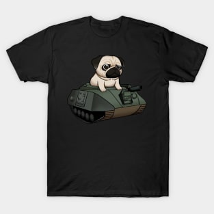 Pug Tank Brigade: Unleashing Cuteness and Power T-Shirt